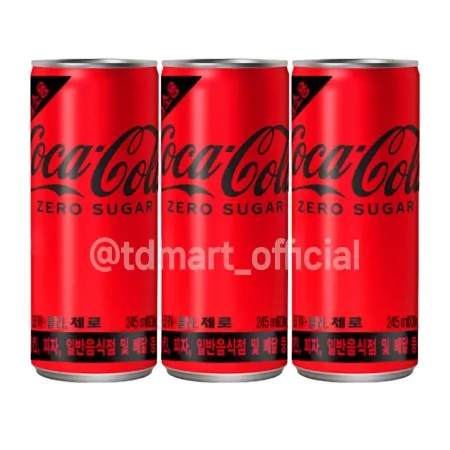 코카콜라제로 업소용 245ml 30개