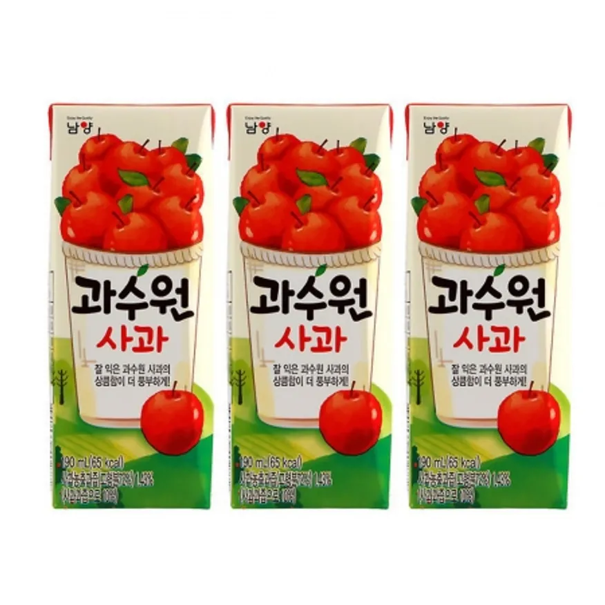 무배 남양 과수원 사과190ml 24개 이미지