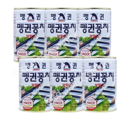 펭귄 한마리꽁치400g 6개