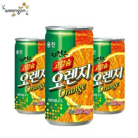 웅진 자연은 고칼슘 오렌지 캔 180ml 30개