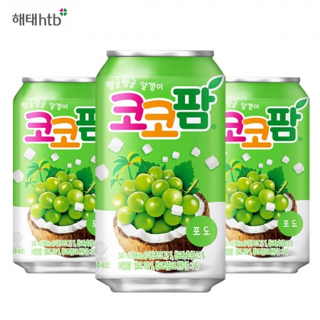 해태 코코팜 포도 340ml 캔 24개