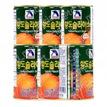 펭귄 황도슬라이스400g 6개