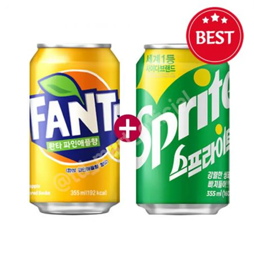 환타 파인 업소용 350ml 24개 + 스프라이트 355ml 24개 세트상품 이미지