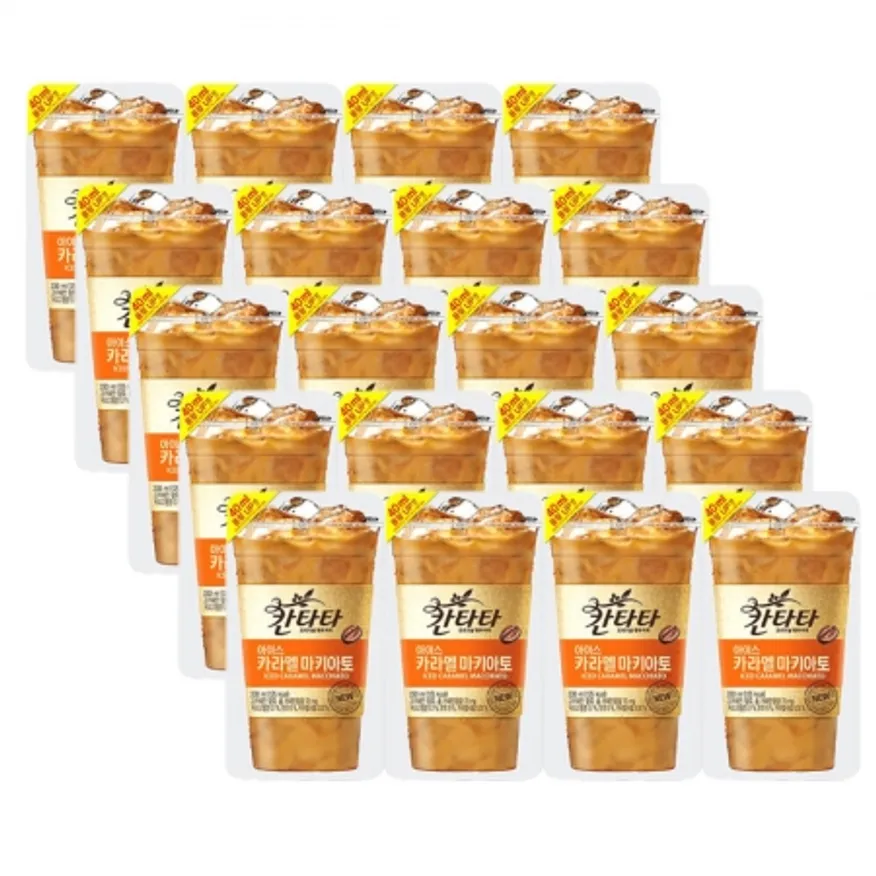 칸타타 파우치 커피 카라멜마끼아또 230ml 50개 이미지