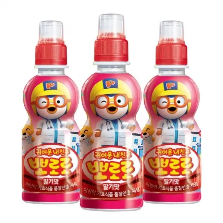 팔도 뽀로로 딸기맛 235ml 24개