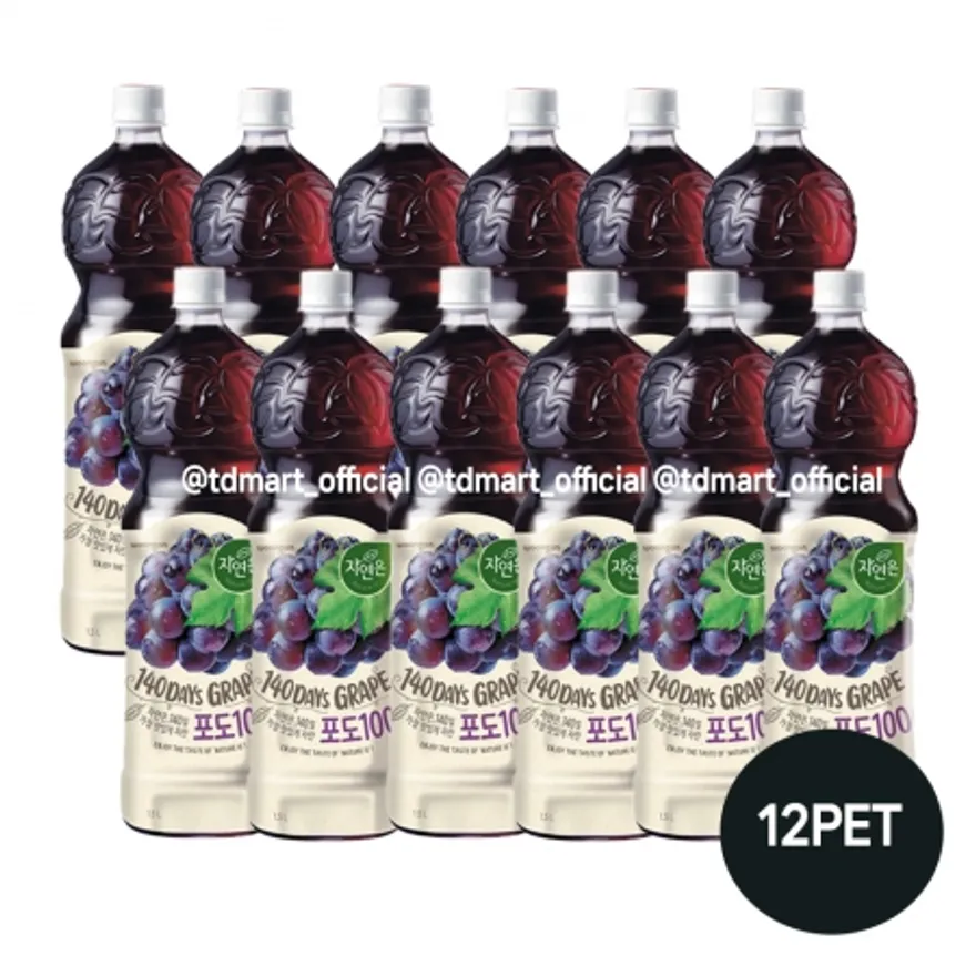 웅진 자연은 포도주스 1.5L 12개 이미지