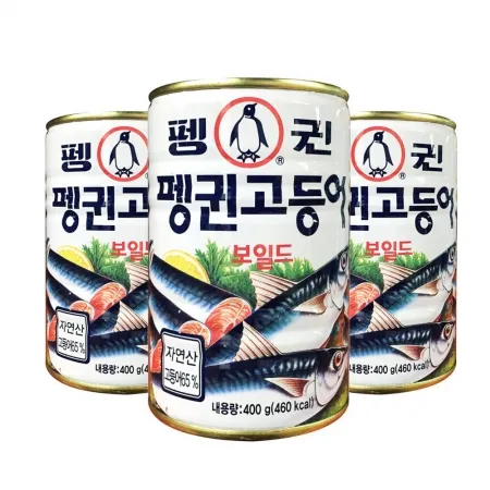 펭귄 고등어 통조림 400g 24개