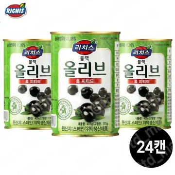 동서 리치스블랙올리브홀 피티드405g*24캔