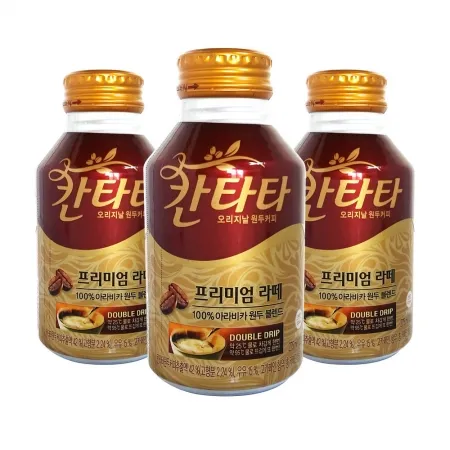 롯데칠성 칸타타 프리미엄 라떼 275ml 24개