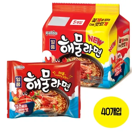 팔도 일품 해물라면 봉지라면 40입