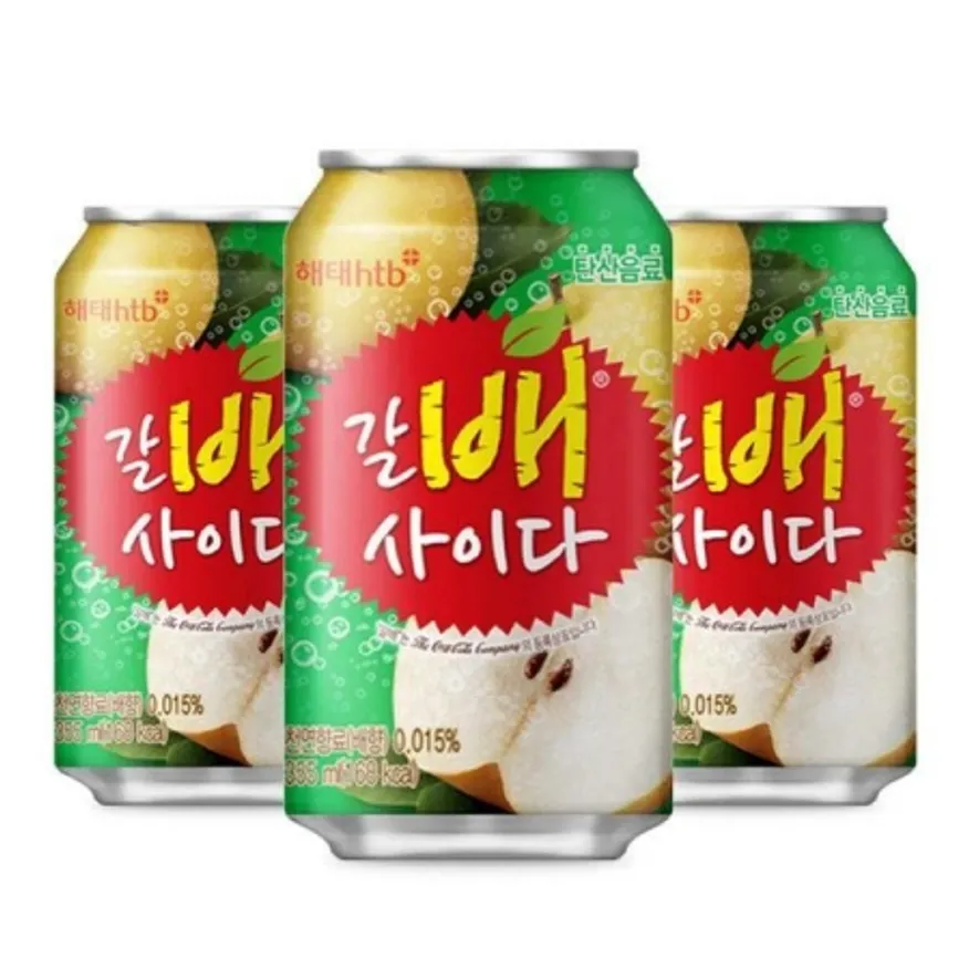 해태 갈아만든배 사이다 355ml 24개 이미지