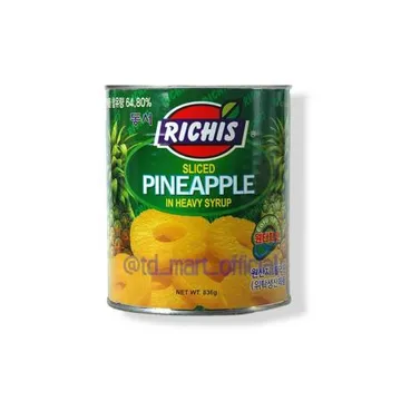동서 리치스 파인애플슬라이스 836g 6개입
