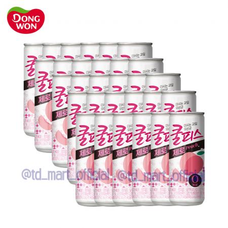 동원 쿨피스 제로 복숭아맛 230ml 30개