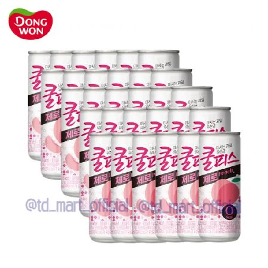 동원 쿨피스 제로 복숭아맛 230ml 30개 이미지