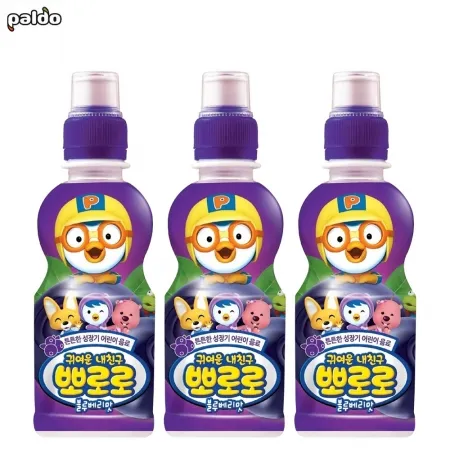 팔도 뽀로로 블루베리 235ml 24개