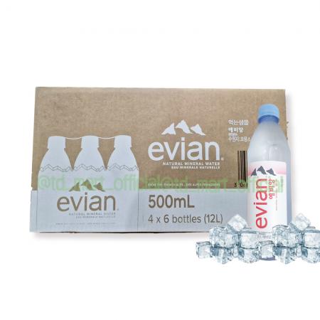 롯데 에비앙 미네랄워터 500ml 24개