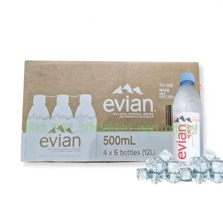 롯데 에비앙 미네랄워터 500ml 24개