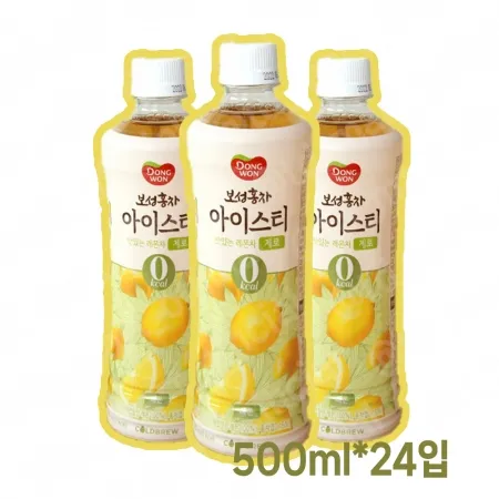 동원 보성홍차 아이스티 제로 레몬맛 500ml 24개