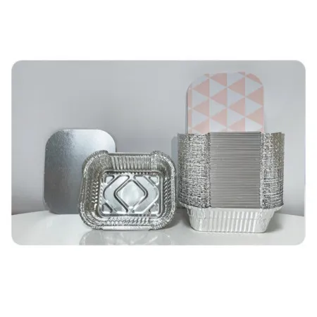 미니 은박도시락 뚜껑 포함 스파게티 배달 용기 500개 이미지