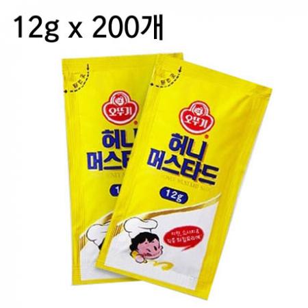 오뚜기 허니 머스타드 소스 일회용 12gX200개