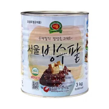 굿모닝 서울 빙수팥 통단팥 업소용 대용량 3kg