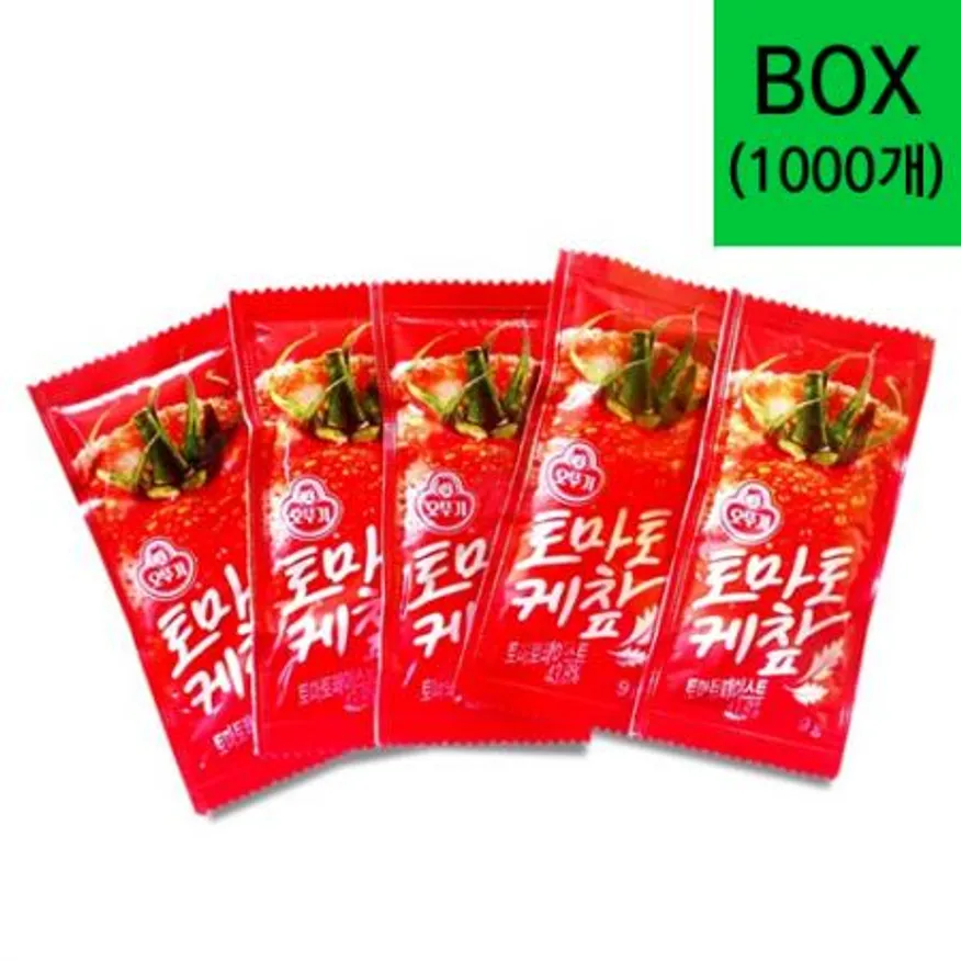 오뚜기 토마토 케찹 일회용 9gX1000개 1박스 이미지