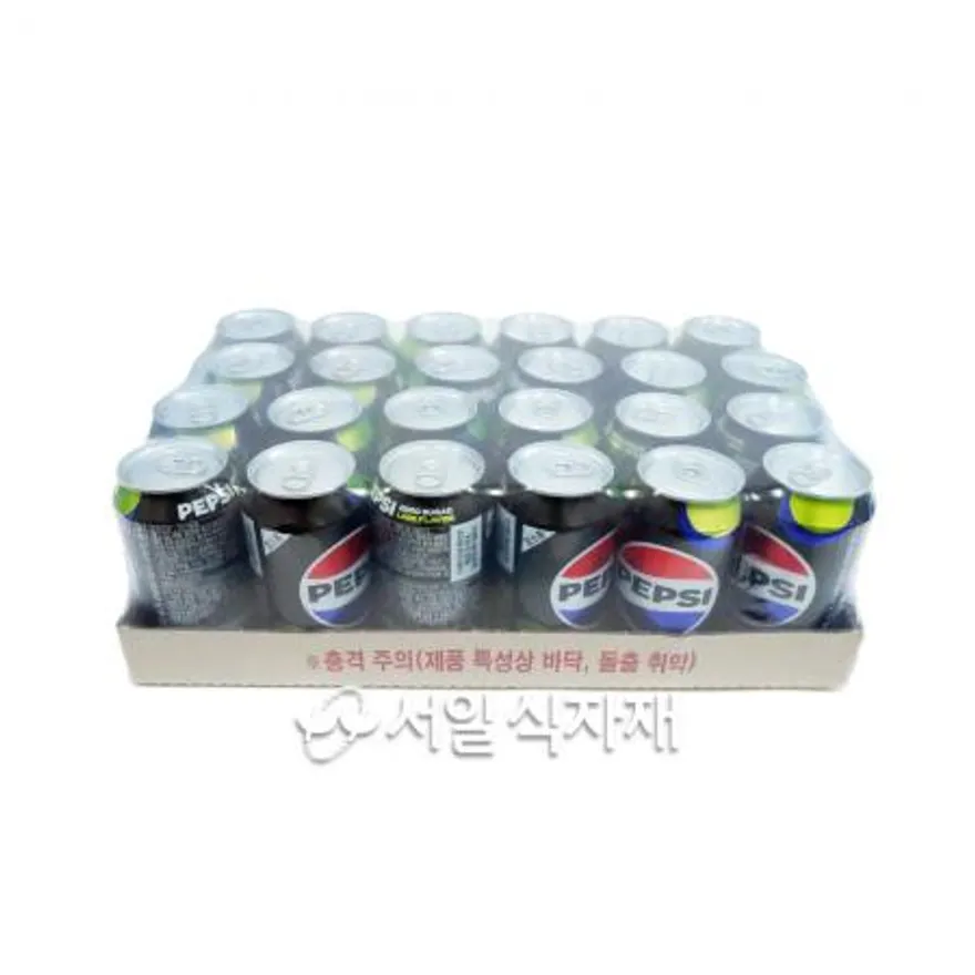 펩시 콜라 뚱 캔 제로 업소용 355ml X 24개 1박스 청량 탄산 음료 이미지