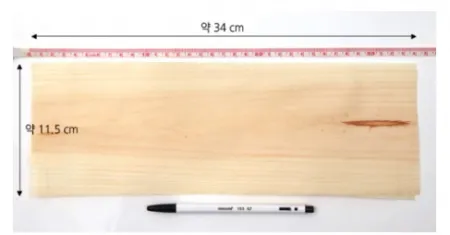 [도미표] 우수이다/나무 박판지 1묶음(약100매) 이미지