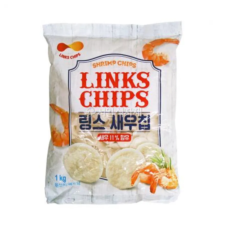 링스 새우칩 튀겨먹는 새우 과자 크래커 1kg 이미지