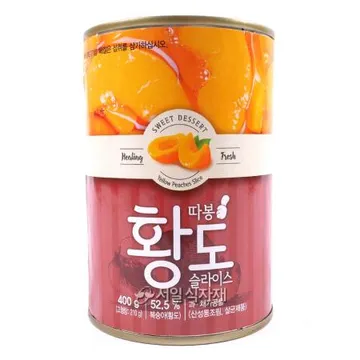 따봉 황도 슬라이스 400g