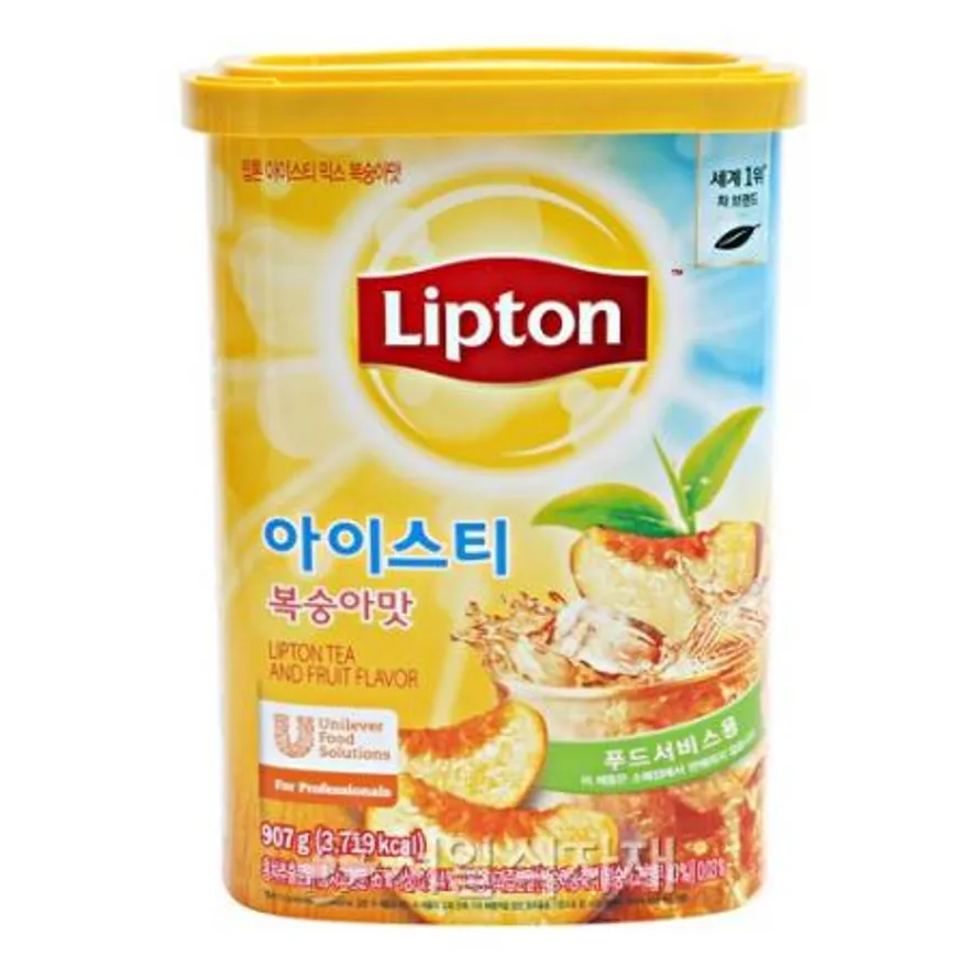 립톤 아이스티 믹스 복숭아맛 907g 이미지