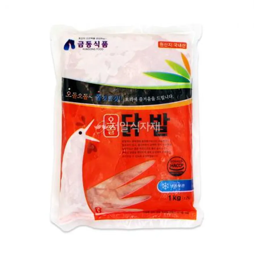 금동식품 국내산 무양념 손질 무뼈 닭발 1kg (냉동) 업소용 대용량 이미지