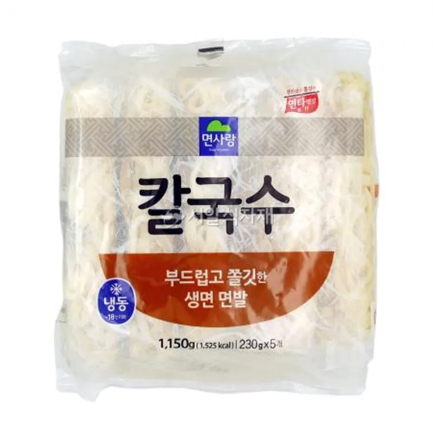 면사랑 칼국수 생면 면발 1.15kg (230gX5개입) 이미지
