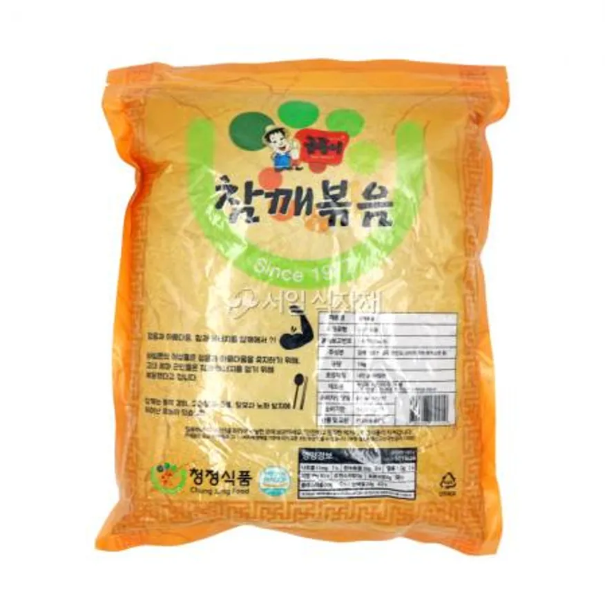 청정식품 금동이 참깨 볶음 1kg 볶은 통깨 이미지