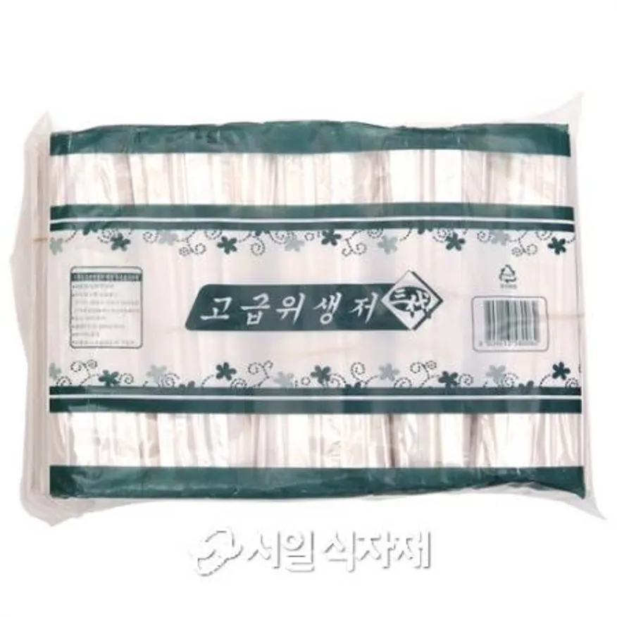 일회용 나무 젓가락 (덕용비닐) 200개 이미지