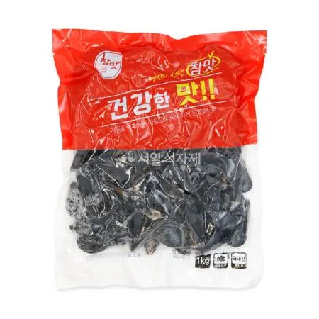 참맛 자숙 피홍합 1kg 손질 세척 냉동 홍합 요리용