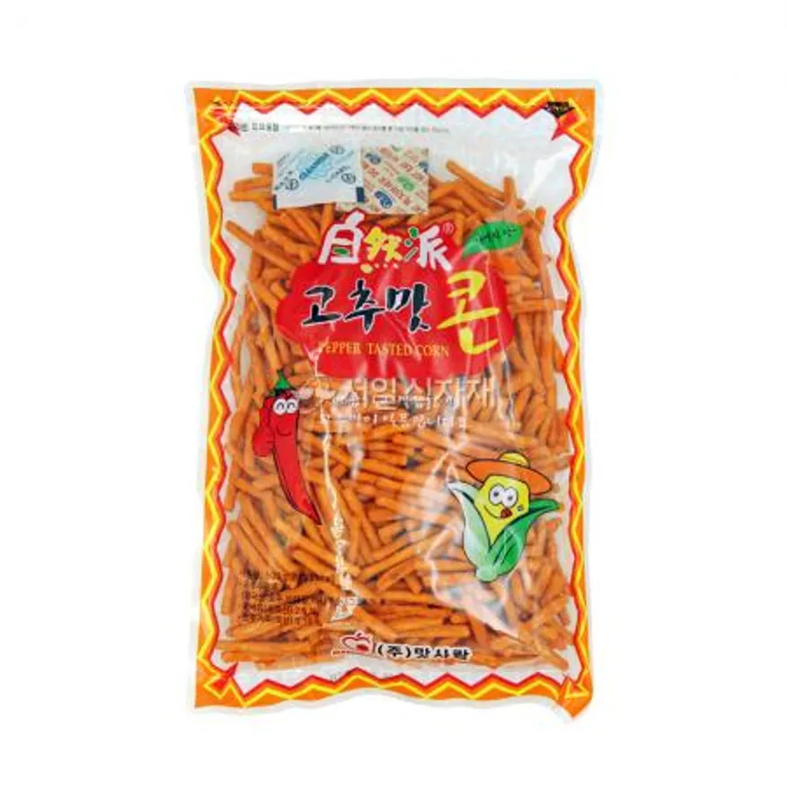 맛사랑 고추맛 콘 호프 맥주 술 안주 옛날 과자 500g 이미지