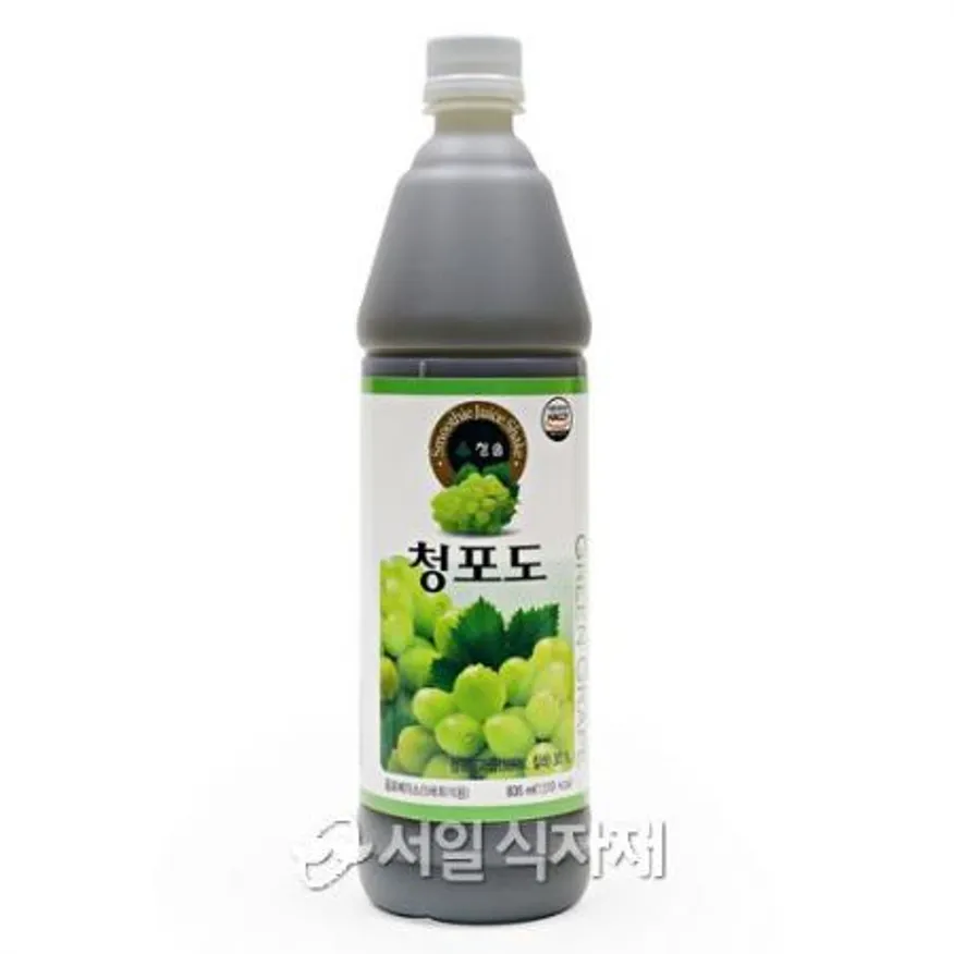 청솔 청포도 음료 베이스 원액 에이드 835ml 이미지