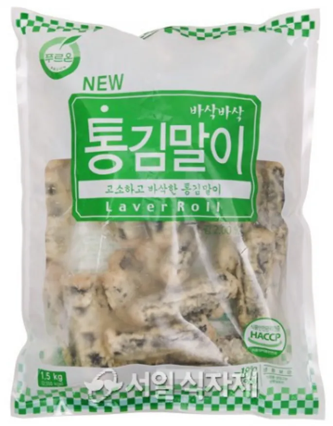 푸르온 통 김말이 튀김 1.5kg 분식 간식 안주 사이드 이미지