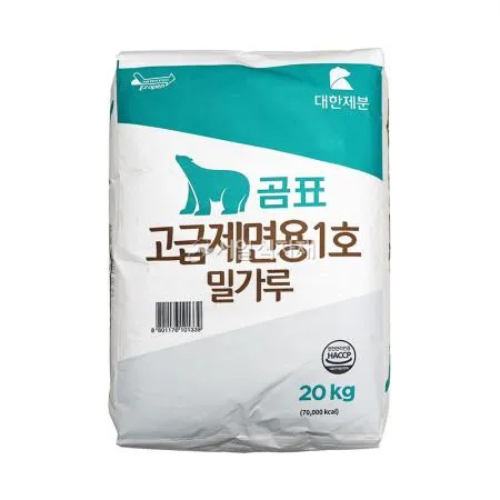 대한제분 곰표 고급 제면용 1호 밀가루 업소용 대용량 20kg