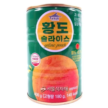 녹색상회 황도 슬라이스 400g