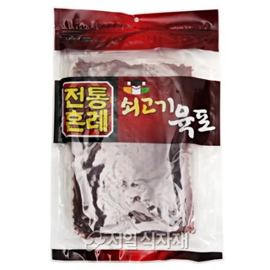전통혼례 쇠고기 육포 판 800g 우육포 대용량 벌크 이미지