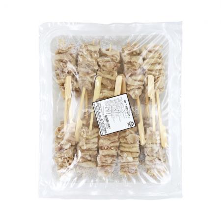 토담푸드 닭 가죽 껍질 스킨 꼬치 600g (20개입) 바베큐 구이 안주 간식