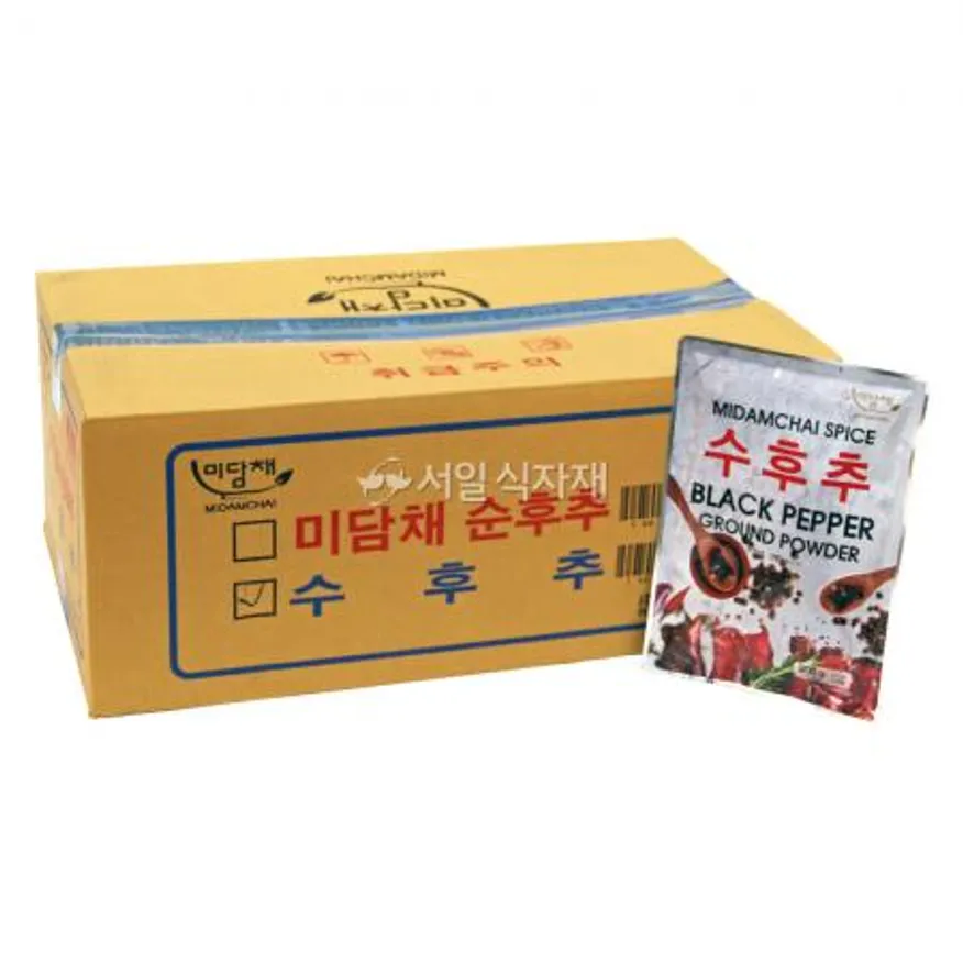 미담채 수후추 (흑후추) 200g 후추 가루 분말 이미지