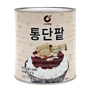스위트웰 통단팥 빙수팥 3kg