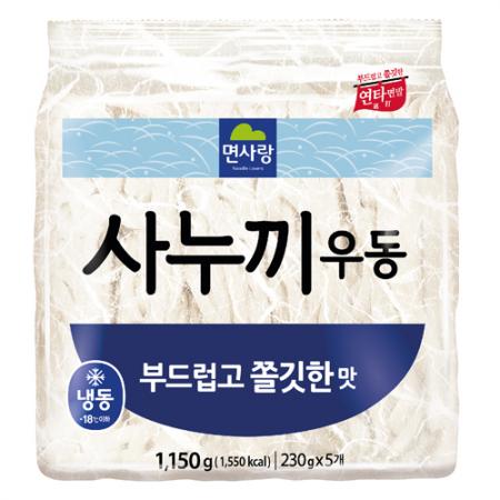 [면사랑] 냉동 사누끼 우동 쫄깃한맛 230gX5개
