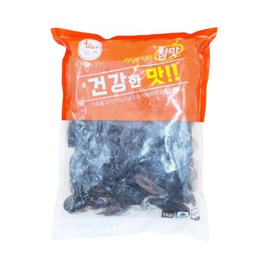 냉동 자숙 홍합 1kg 홍합탕 칼국수 요리 지중해 담치 피홍합 이미지