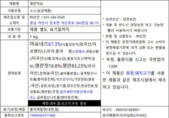 상품정보제공고시