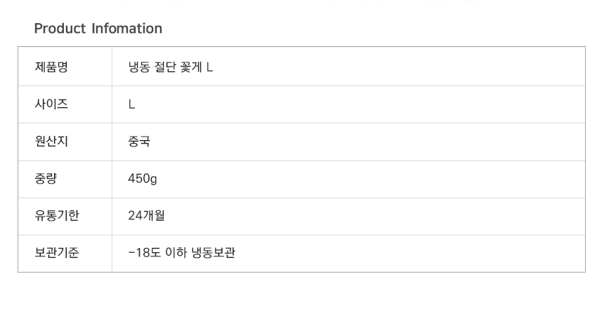 상품정보제공고시