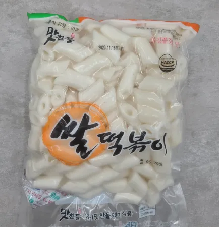 맛찬들 구멍쌀떡볶이떡 1kg 떡볶이떡 구멍떡 쌀떡볶이 쌀떡 구멍쌀떡